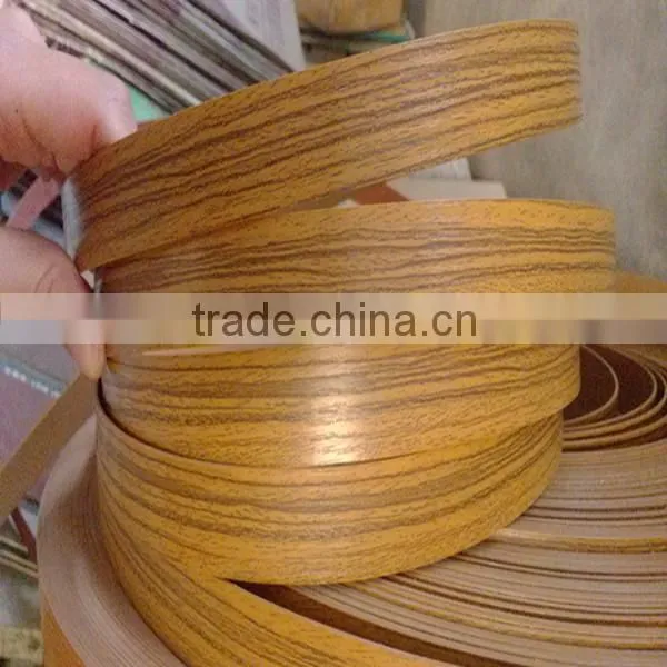 High Glossy Wood Grain PVC edge banding
