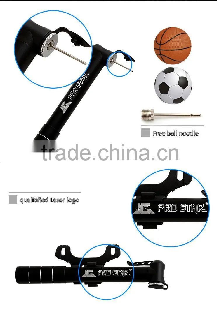 Portable hand bicycle air pump Fit For bike and All Ball