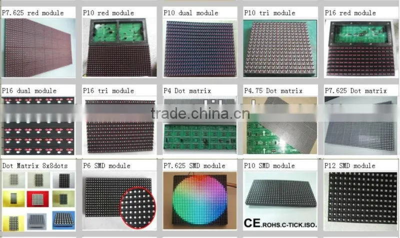 Mexico---P10 P12 P16 P20 outdoor 32x16 p10 outdoor single color led display module 1R Red p10-1r outdoor led display module