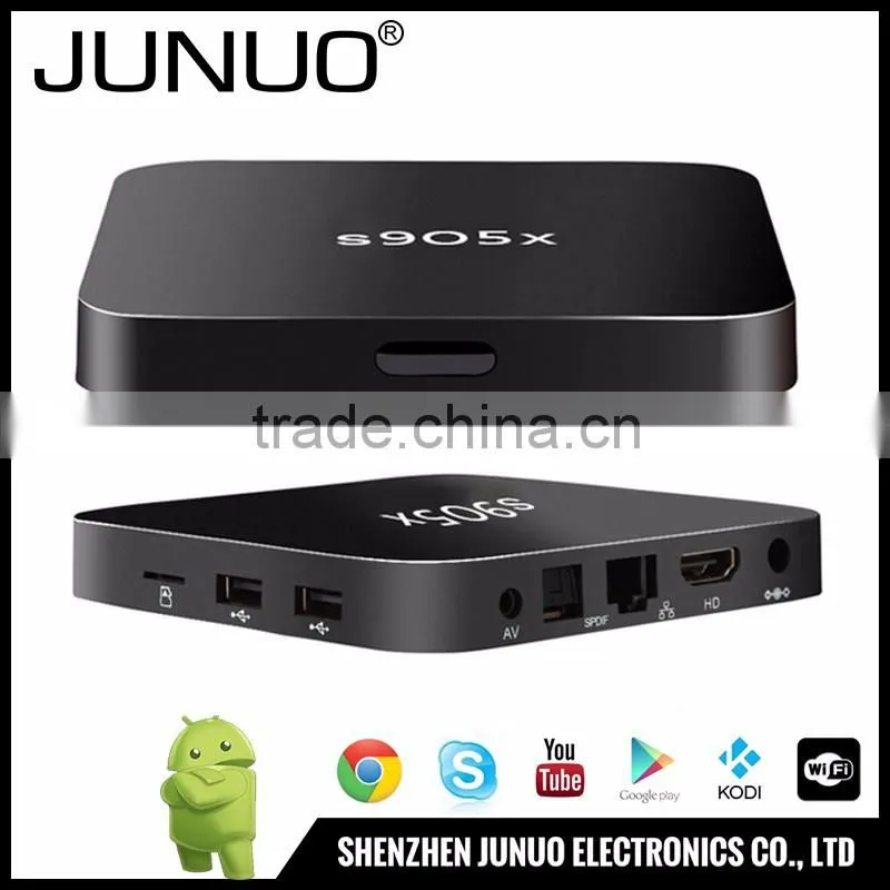 JUNUO 2016 newest firmware update A53 quad core google linux marshmallow smart android 6.0 tv box