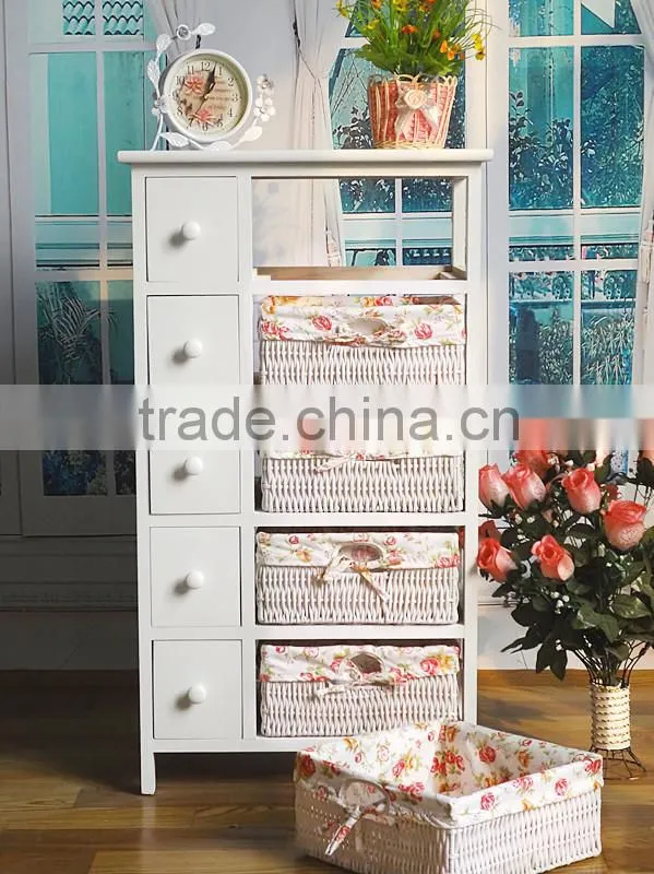 French style living room cabinet antique white solid wood sideboard popular design