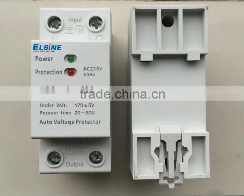 60A Automatic household over and under voltage protector device