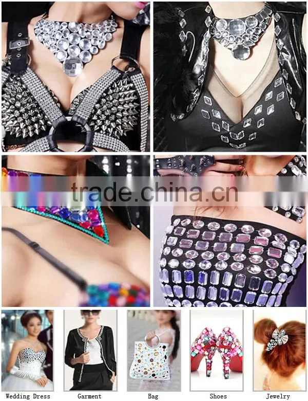 Feilang 4x8mm flat back decorative resin beads