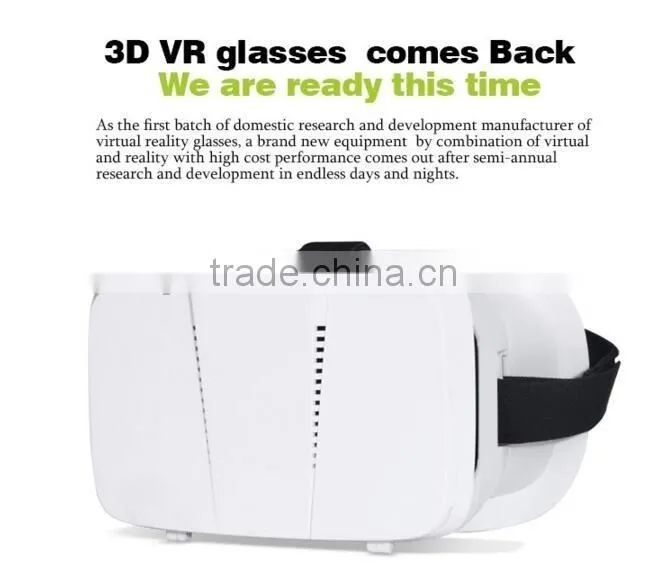 Free sample!2015 Hot Selling Plastic VR Headset Good Price 3d virtual reality headset plastic 3d glasses vr