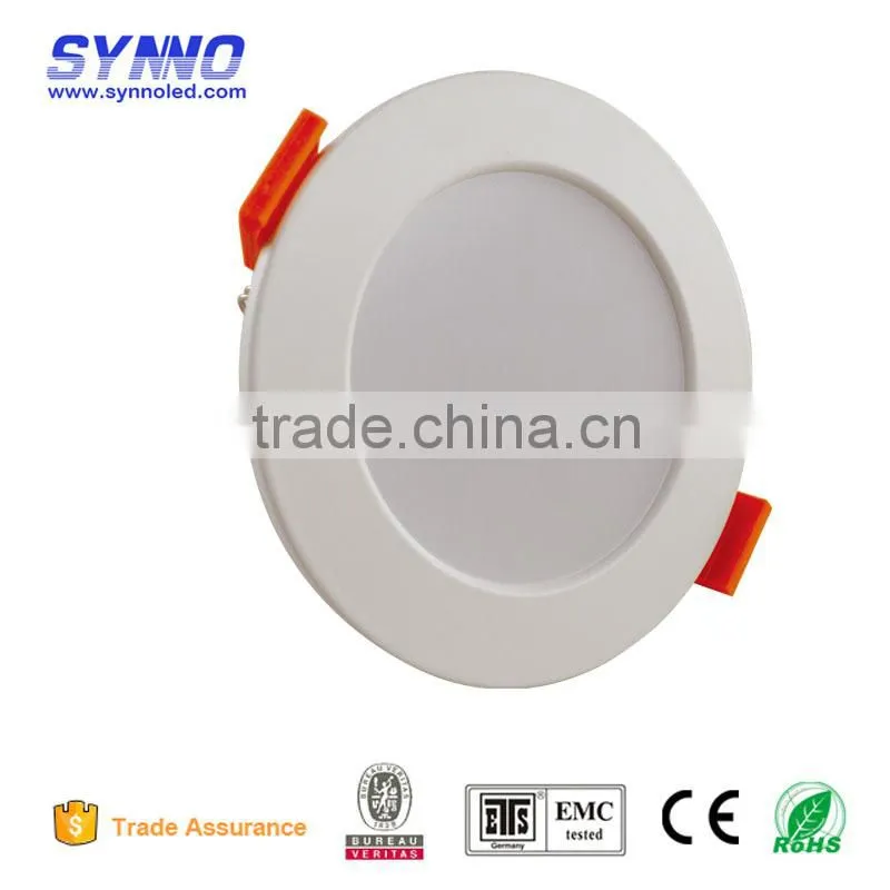 Hot sales aluminum+pc IP44 round recessed COB LED downlight 5/7/9/12w