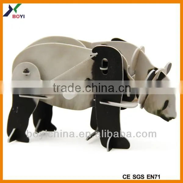 Hot selling picture 3d puzzles games animals alphabet puzzles