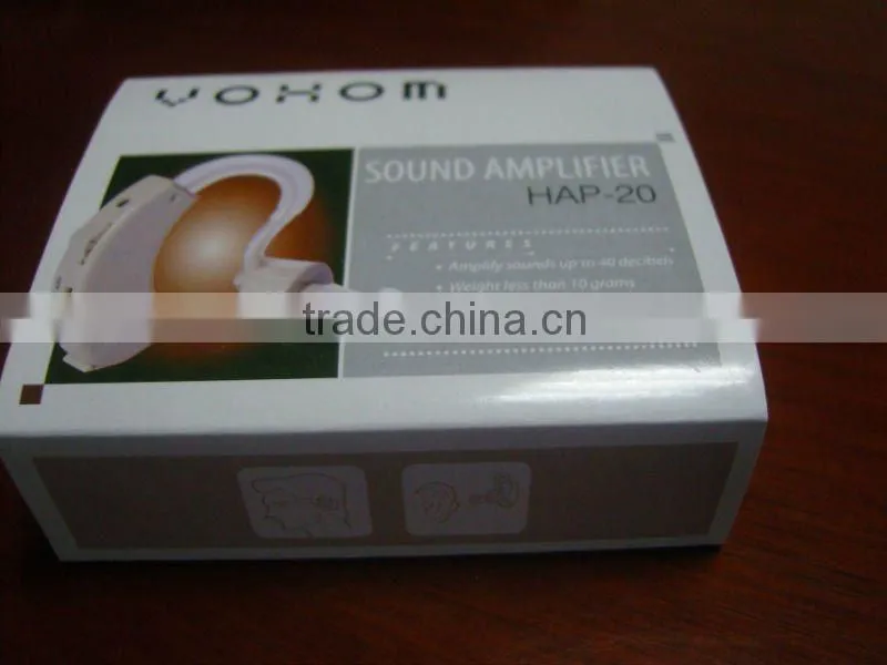VOHOM Behind the Ear Sound Amplifier Adjustable Tone Hearing Aids for Hearing Impired Problem HAP-20