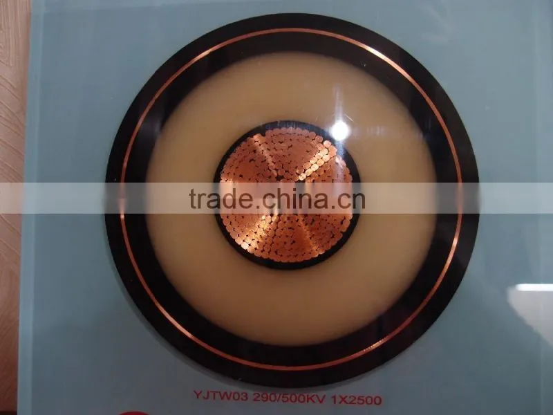 500kV Longitudinal Water-resistant Power Cable of XLPE Insulated Corrugated Aluminum-sheathing PE Sheathed Power Cable