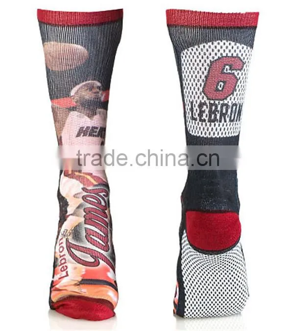 wholesale custom make all over print dye sublimated socks