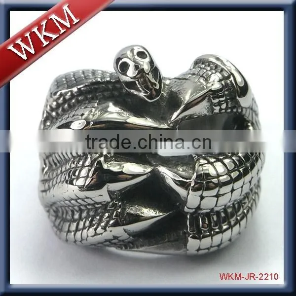Year 2016 New Design Cheap Stainless Steel Skull Ring