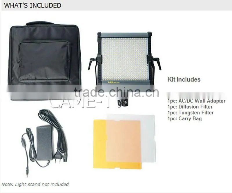 CAME-TV 576D Daylight LED Panel Video Lighting Camera Studio Light