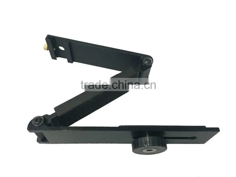 Adjustable High Quality Aluminum Flash Bracket For Video Camera,180 Degree Metal Flash Light Stand Bracket