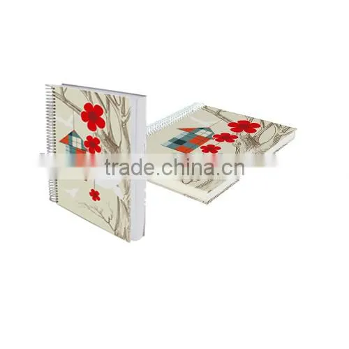Cheap cool design bulk paper spiral notebook a4