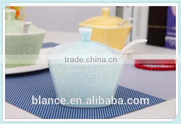 ceramic salt and pepper canister for sugar and flour