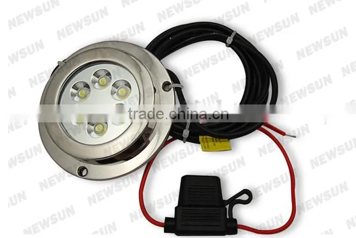 Hotest Selling IP68 12w Swimming Pool Underwater Light For Boat