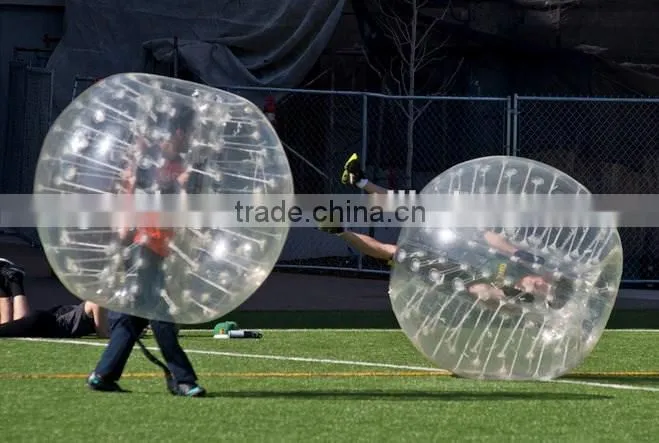 Crazy fun human sized soccer bubble ball, cheap bubble soccer ball