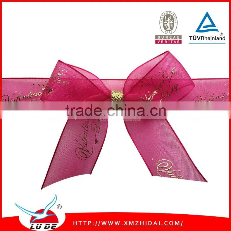 2016 Colorful Organza Ribbon/Chiffon Ribbon for decoration