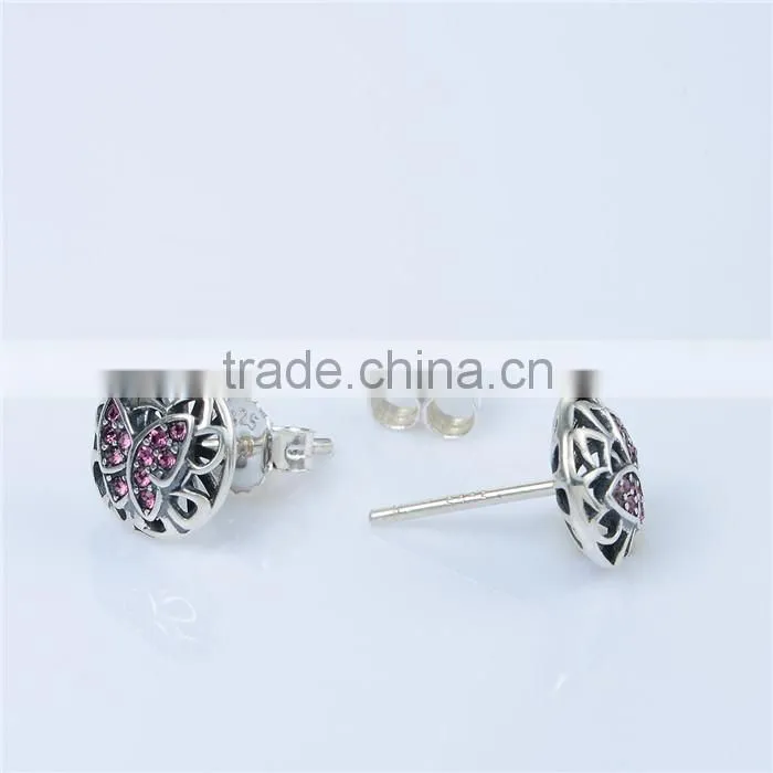 China Factory Made 925 Sterling Silver Jewelry Wholesale Top Design Earring