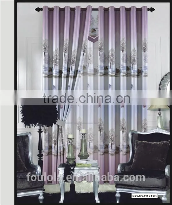 Blackout printed fabrics textiles fashion curtain