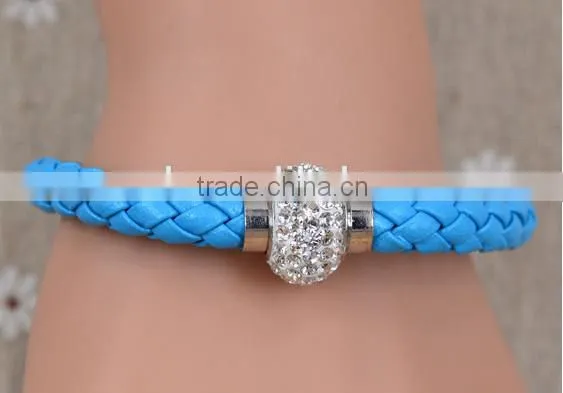 fashion Woven diamond ladies bracelet