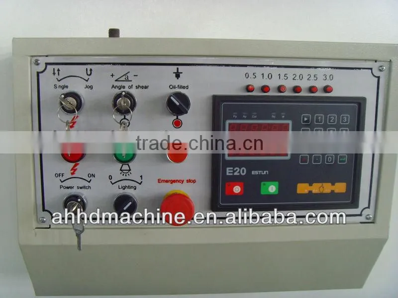 Hydraulic cnc guillotine shears