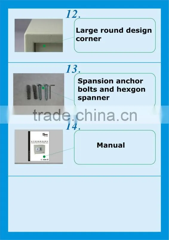 economic electronic house safe box