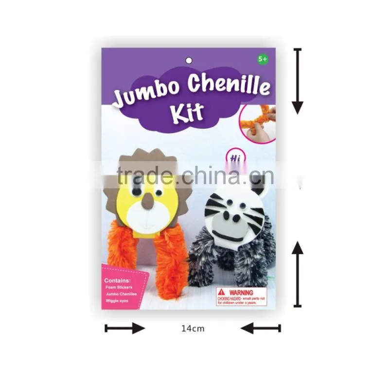 Chenille Animal-Lion & Cat, Chenille Wire Kits for Child Toy, Educational Toy