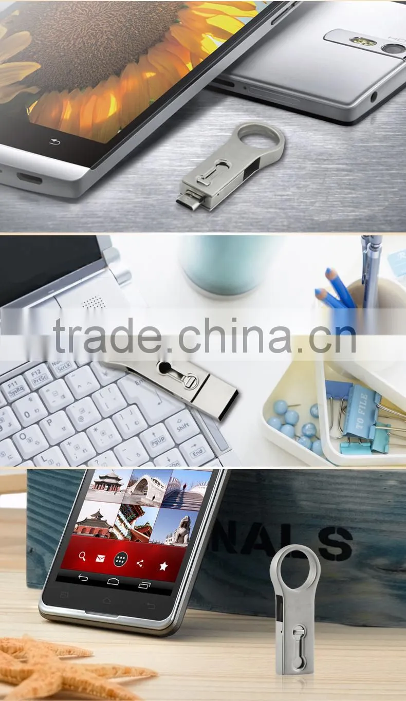 Popular smart phone OTG USB Flash Drive,OTG U disk for android and iphone(OTG-01)