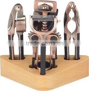 Good quality whosale stainless steel bottle opener set