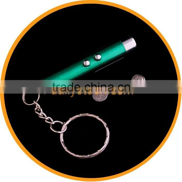 Mini LED Key Chain Laser Pointer Torch Light from dailyetech