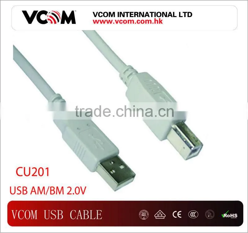 2013 High Speed Good Quality USB AM/BM 2.0V USB Cable