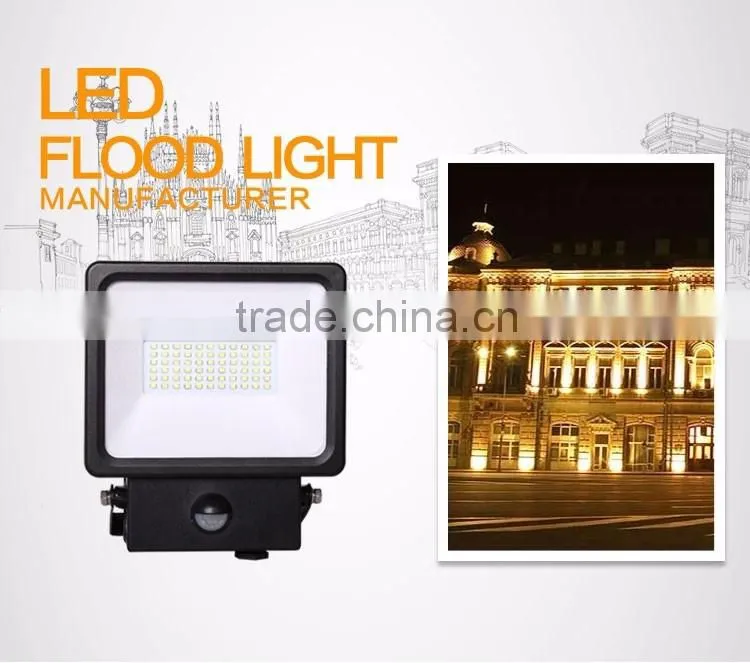 High bright 20W cranked bracket Sensor LED Floodlight