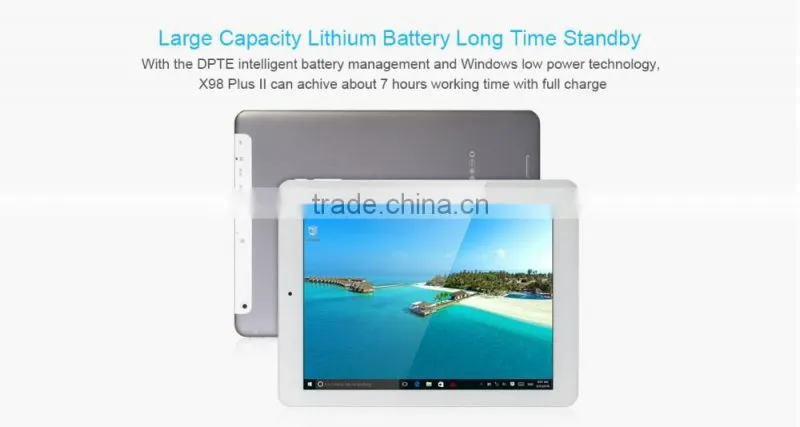 Teclast X98 Plus II 9.7 inch Win 10 + Android 5.1 Intel Cherry Trail Z8300 64bit Quad Core 1.44GHz 4GB RAM 64GB ROM IPS