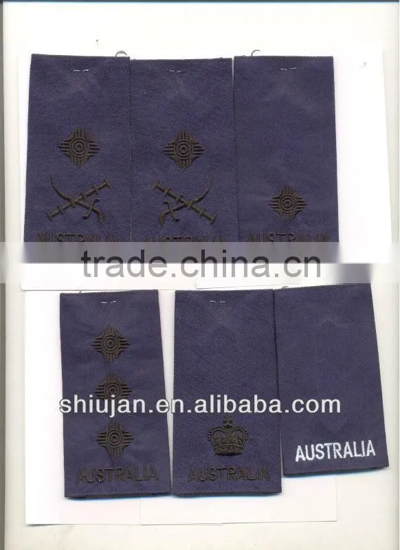 hot sale shoulder velcro patch/custom embroidery design patch for army