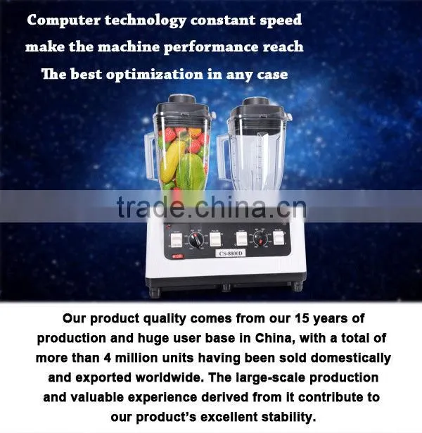 Nutrition double head commercial fruit juice mixer CS-8800D