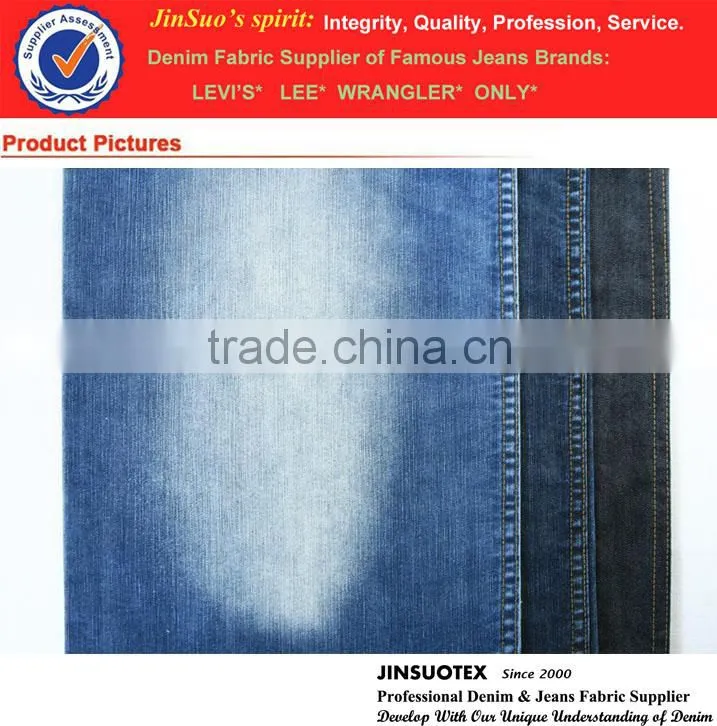 10 oz 54/56" Wide Dark Blue Cotton Polyester Blended Denim Fabric