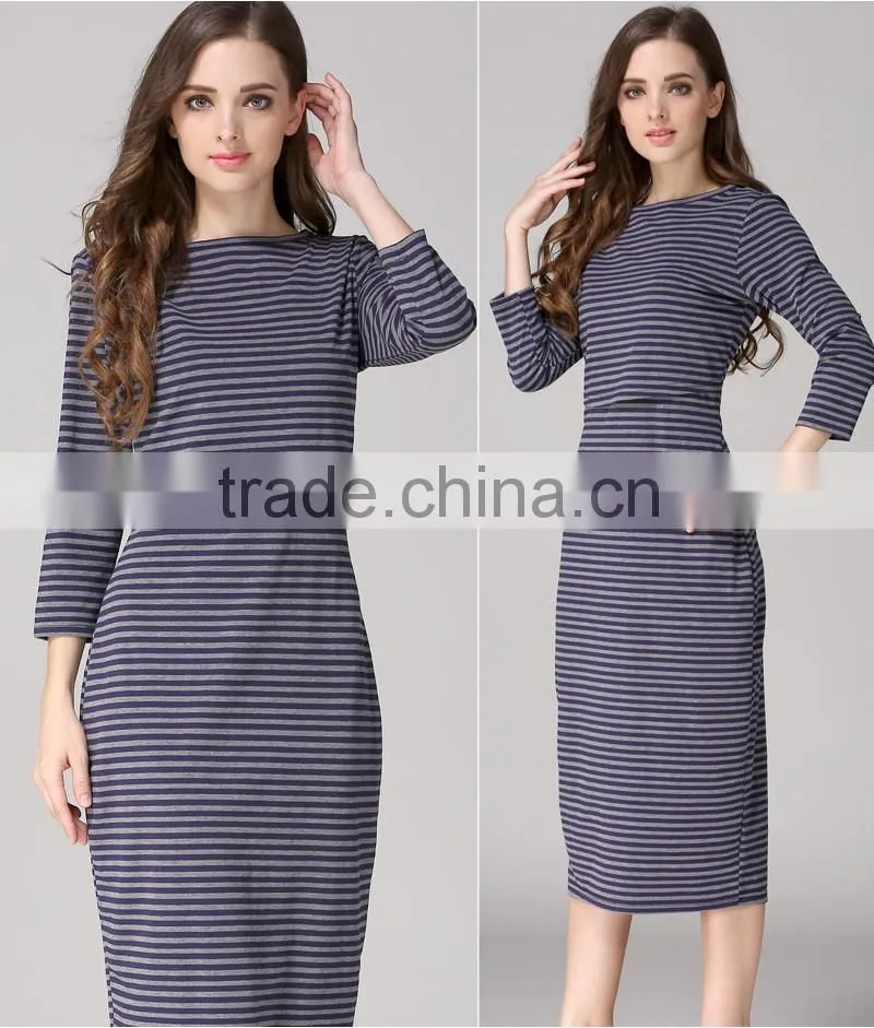 Newest style sexy women breastfeeding baby feeding sleepwears dress