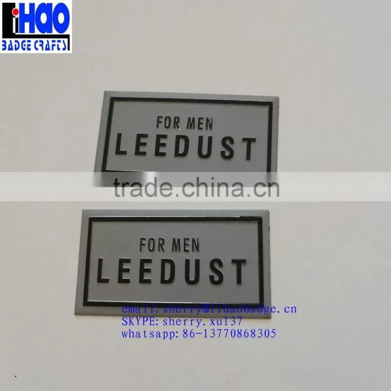Customized high grade Perfume label, Metal Bottle Label StickerAluminum bottle badge