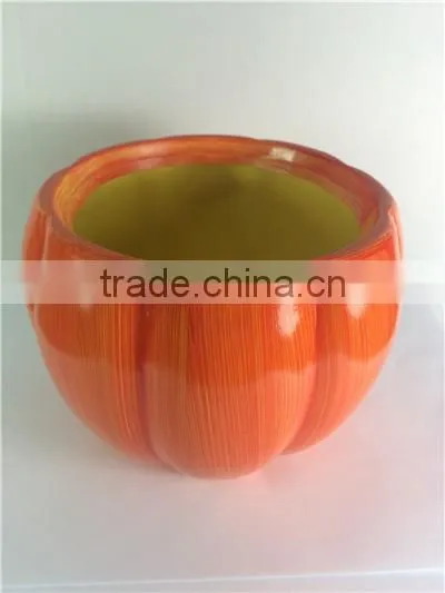 Halloween terracotta planter ceramic pumpkin flower pot