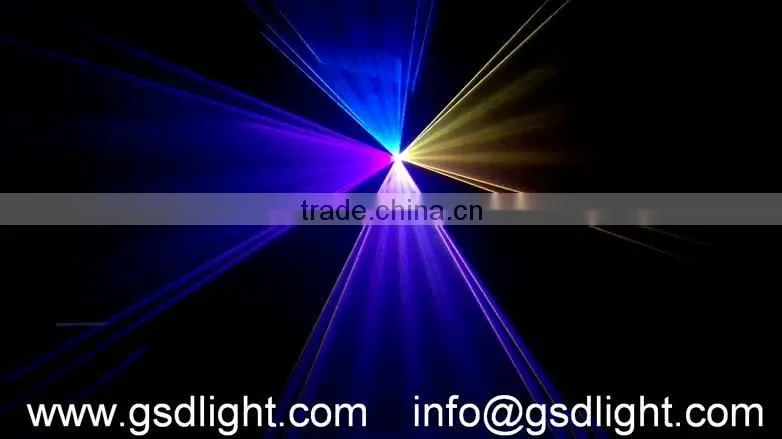 white case 800mw animation rgb laser light