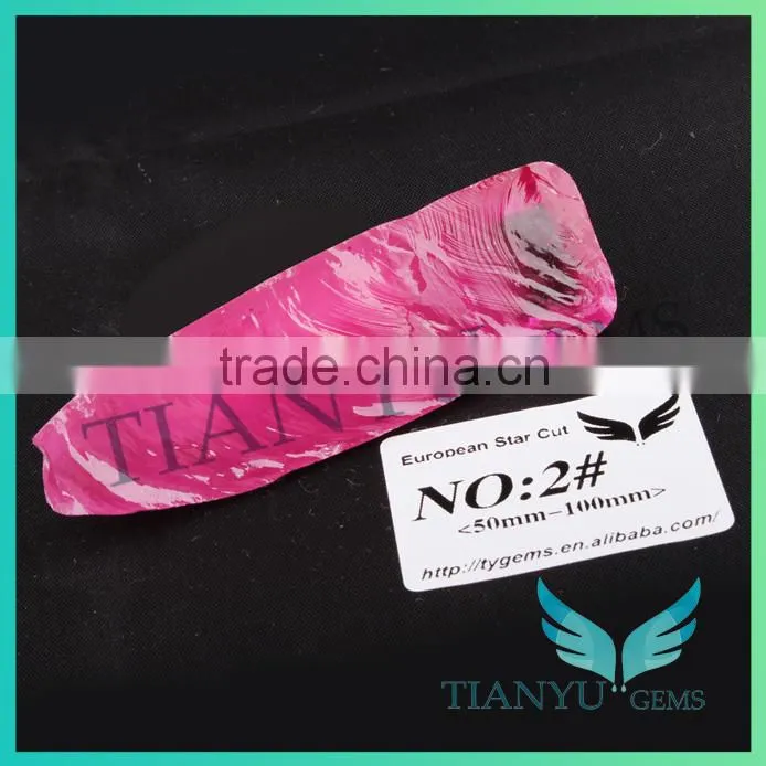 Wuzhou wholesale synthetic diamonds 2# ruby gems ruby corundum stone