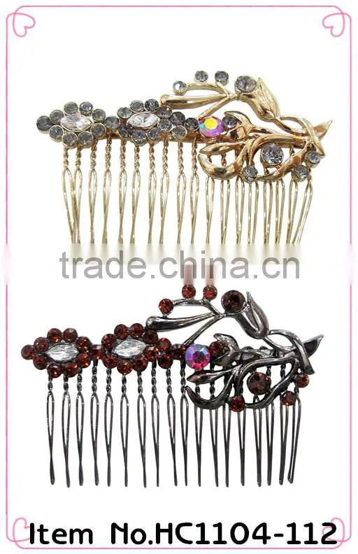 Hot sale!!!hair combs with flowers
