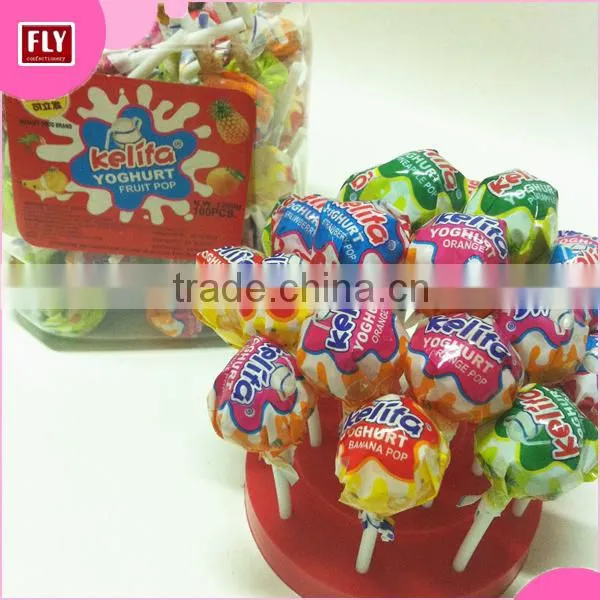 Hot Sale 18g Fruit Flavor Big Bom Lollipop Candy