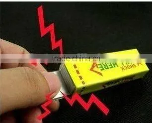 Funny electric shock chewing gum.