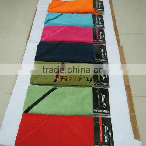 microfiber zipper pocket sport towel