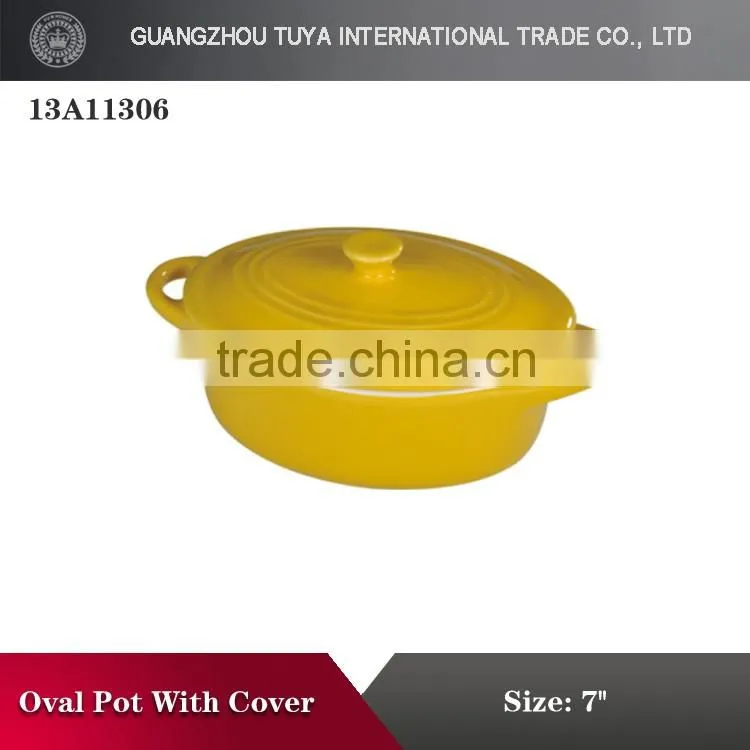 Wholesale colorful glazed porcelain pot