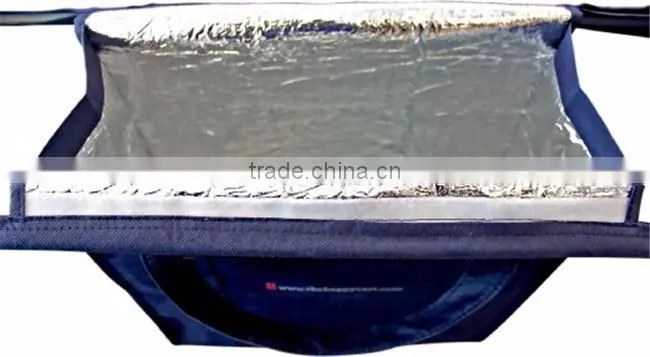 Insulated conveniently detachable shopping cart bag