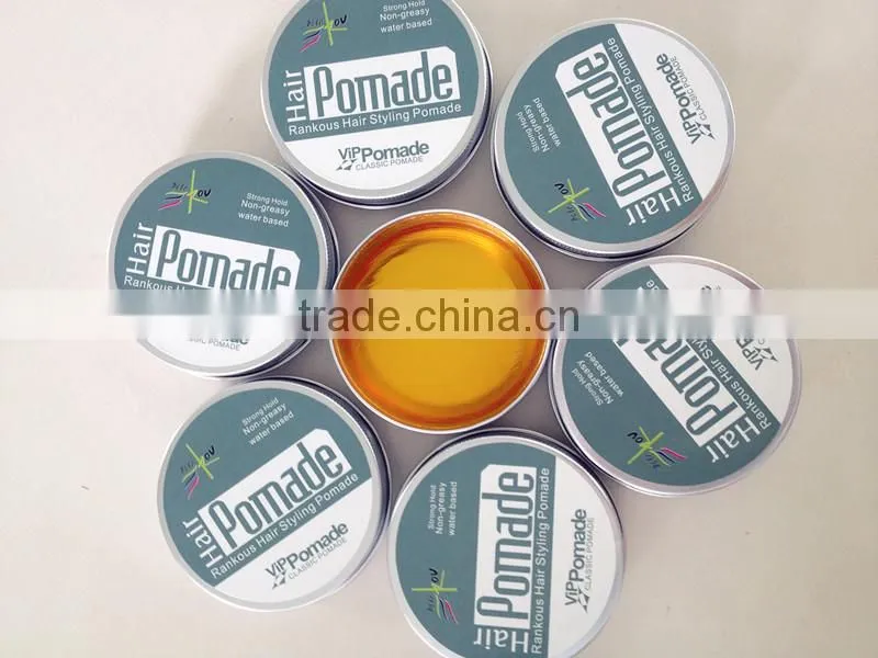 private label custom grape pomade/strong hold china oem hair pomade