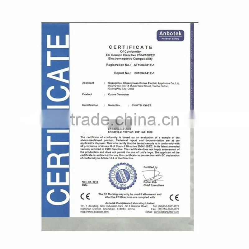 ozone water purifier for cleaning vegetables/food/fruits/meat