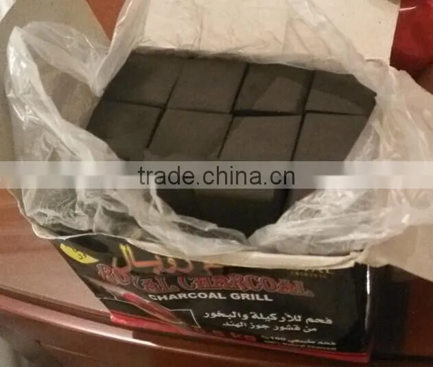 Natural wood shisha charcoal smokeless and tasteless hookah charcoal